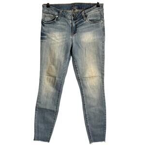 Kut from the Kloth | Size: 6 | Ankle Skinny‎ Light Wash Jeans Raw Hem